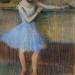 Dancer in Blue at the Barre